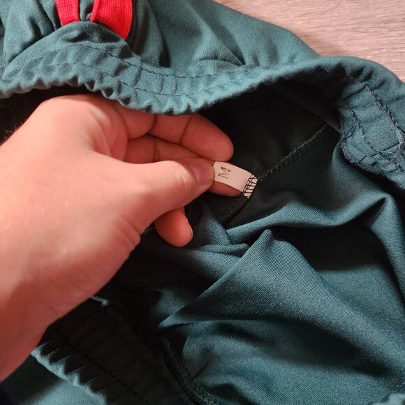 Sport pants Green with red stripe and pockets - Picture 4 of 7